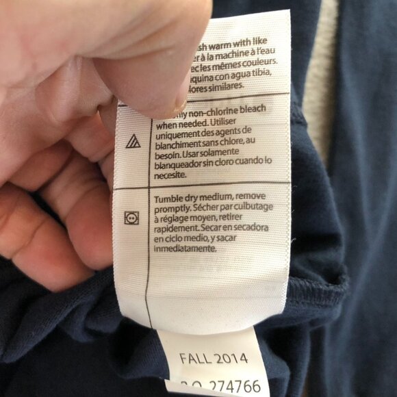 NWT Carhartt Mens Work Polo Shirt Medium Long Sleeve Navy Relaxed Classic Casual - Picture 10 of 13